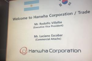 Reunión en Hanwha Corporation